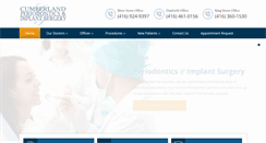 Desktop Screenshot of cumberlandperiodontics.com