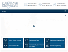 Tablet Screenshot of cumberlandperiodontics.com
